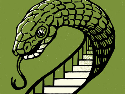 snek design gig posters illustration poster screen print snake