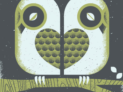 Owls design illustration owl poster
