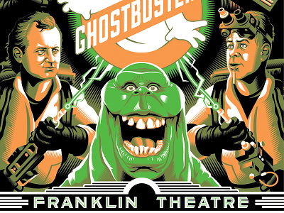 Who you gonna call? design ghostbusters illustration movie posters poster screen print