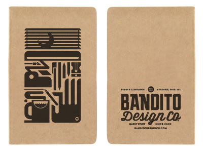 Nightshift Notebook design illustration logo notebook typography