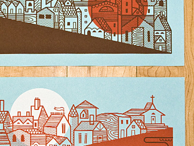 City Set houses prints