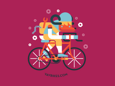 Ram Rider bike design expert cyclist illustration ram
