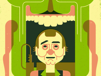 slime time (process gif attached) bill murray design ghostbusters illustration movies slimer