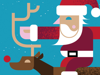 Santa christmas holidays illustration