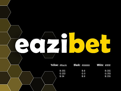 Eazibet - Rebrand adobe illustrator black graphic design logo logo design logotype online betting rebrand rebranding sport betting vector yellow