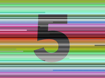 Shareables Wk53 5 cheerful color colorful graphic media temple numbers numerals