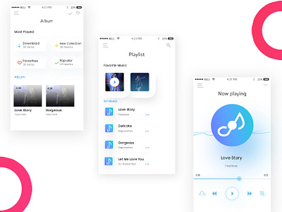Music App Design app design mobile music music design ui ux