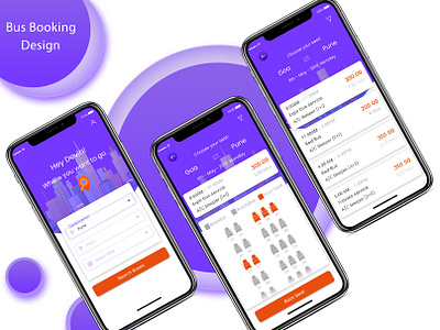 Bus Booking App Design app design booking bus booking ui ux