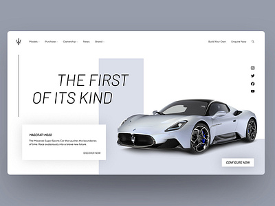 Maserati MS20 Landing page