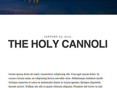 The Holy Cannoli css html5 json minimal minimal web design squarespace web design