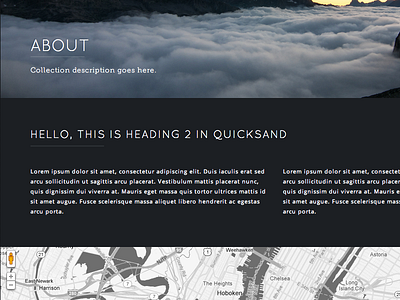 Upcoming Template Tutorial fonts maps minimal minimal web design typography web web design