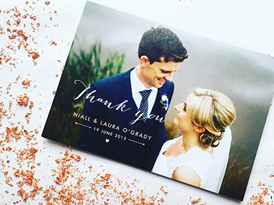 Photo Thank You card cards love thank you wedding stationery weddings