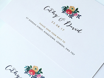 Floral Celebration Logo cards flowers invitations logo painting wedding invitations wedding logo wedding stationery weddings