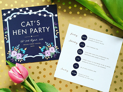 Hen party cards! cards hen party invitations painting wedding stationery weddings