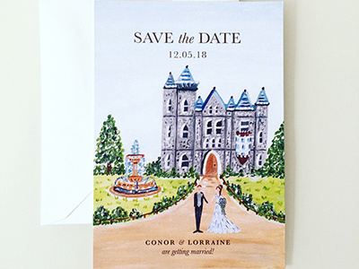 Fairytale Save the Date card