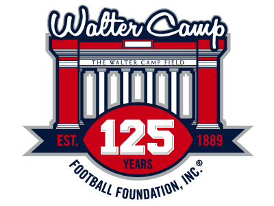 Walter Camp 125 Years logo college football walter camp