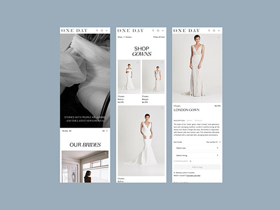 One Day Bridal Product Page Snippets Mobile
