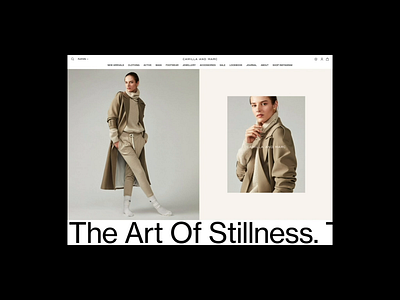 CAMILLA & MARC australian camillaandmarc design designer ecommerce fashion minimal typography ui web