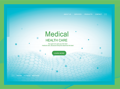 Medical Care WEB DESIGN branding design illustration illustrator logo marketing typography ux vector