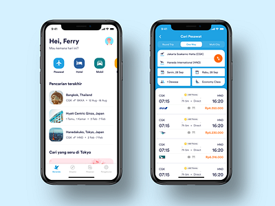 Traveloka Redesign app blue clean design design app ferryworks gojek kayak plane pluang skyscanner travel travel app traveloka ui ux