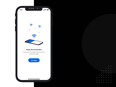 No Connection app banking bitcoin clean connection design design app finance finance app no connection no data no internet no wifi notification revolut wifi