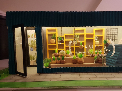 Model for a Flower Shop Container flower shop interior design interior design ideas model