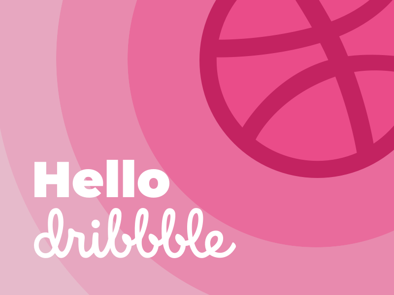 Hello Dribbble! animaiton debut debut shot design hello dribbble