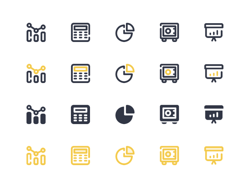 Finance Icons clean download finance free gif icons line