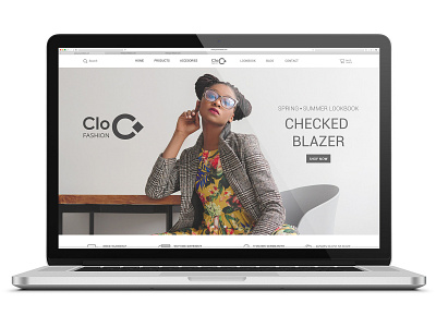 Clo fashion website design graphic desgin ui ux web