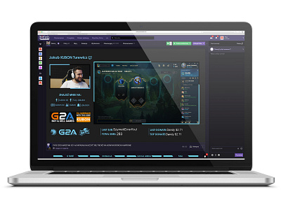 Twitch.tv layout design