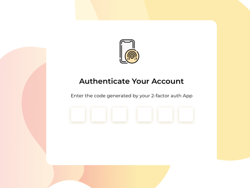 Two-Factor Authentication 2fa animation authenticate design illustration password ui