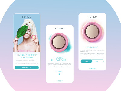 Foreo UFO onboarding concept