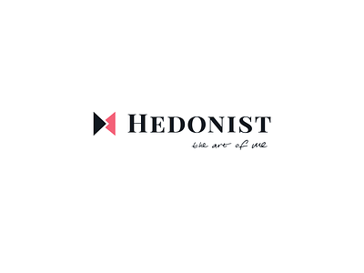 Hedonist Logotype art branding design hedonist logo logotype pink typo
