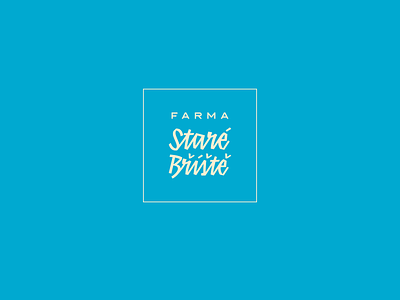 Farma Staré Bříště branding design logo logotype typo
