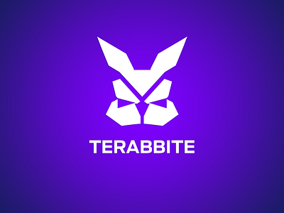 Terabbite Logotype bold concept logo logotype rabbit terabyte