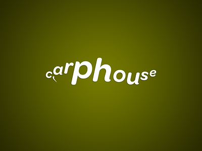 Carphouse Logotype carp fish hidden message logo logotype typo