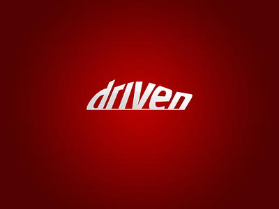 Driven Logotype car hidden message logo logotype racing typo