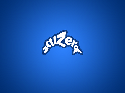 Zalzero Logotype concept dolphin hidden message logo logotype typo