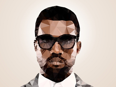 Kanye West Polygon Art art design graphic illustration polygon