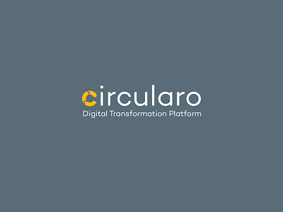 Circularo Logotype circle circulation hidden message logo logotype yellow