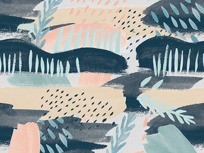 Pattern #1 design drops feminine graphic design organic pastel pattern raindrops watercolor