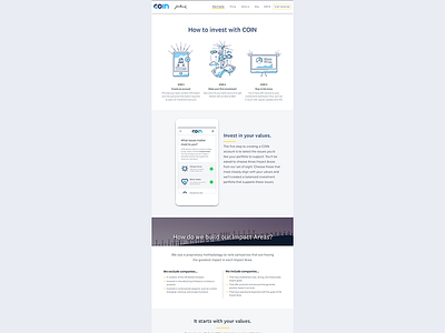 WIP How it works page branding design finance finance app fintech illustration impact investing landing page ui ux ux design web website