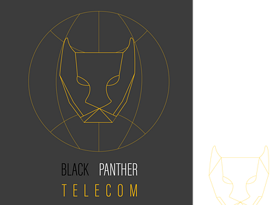 Black Panther Telecom Logo Modelo