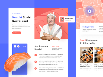 Landing Page of Kozuki Sushi Restaurant