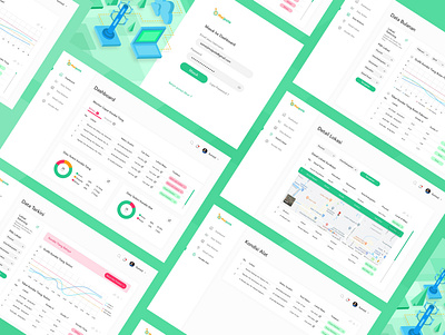 User Interface Web Dashboard Mai Pole IoT Project branding clean design dashboard illustration isometric uiux design userinterface vector web design website