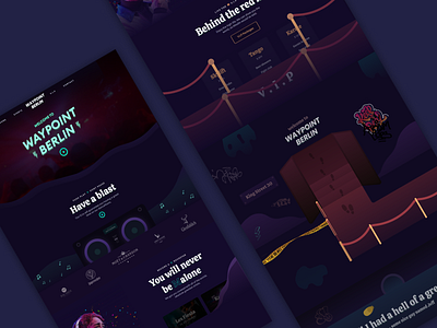 Night Club - Website Concept concept design landingpage nightclub onepage product design ui uiux ux uxui website