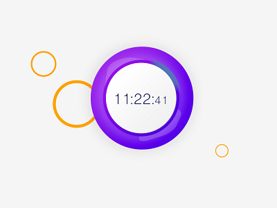 timer for promotions app clean clock design flat ios minimal promotion promotions timer timers ui ux