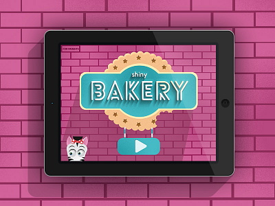 Shiny Bakery baking character cupcakes design flat game illustration ios ipad iphone ui zebra