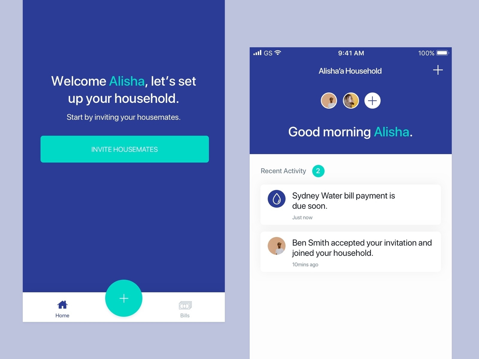 Home Screen-House Sharing App by Alisha Allport on Dribbble