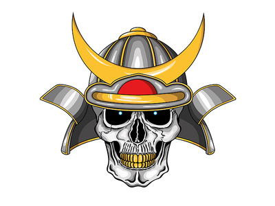Samurai Helmet Skull